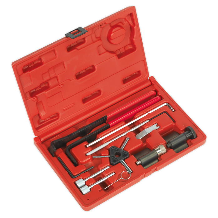 Refurbished - Sealey Diesel Engine Timing Tool Kit - for VAG, Dodge, Ford, Mitsubishi - 1.2D, 1.4D, 1.6D, 1.9D, 2.0D-Belt